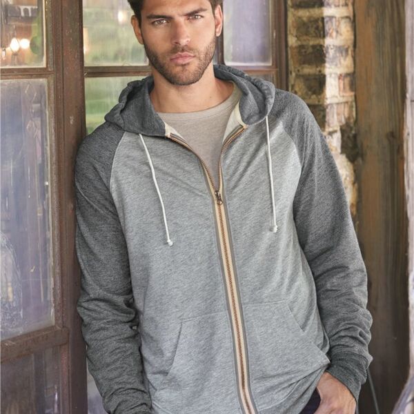 Vintage Marled Full-Zip Hooded Sweatshirt Thumbnail